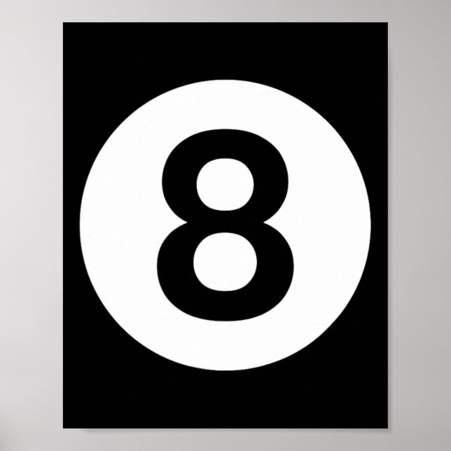 Affiche Table De Pool Avec 8 (Devant)