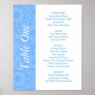 Affiche Table de réception de mariage 2 en 1 Toppers & Men