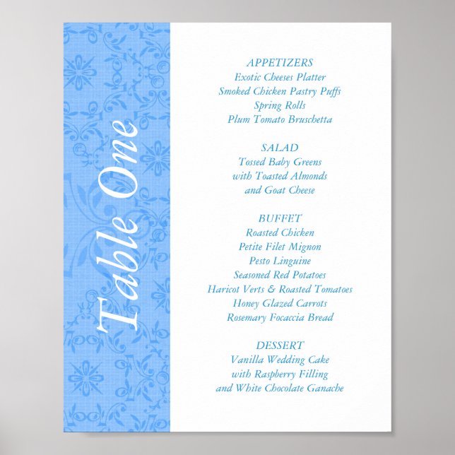 Affiche Table de réception de mariage 2 en 1 Toppers & Men (Devant)