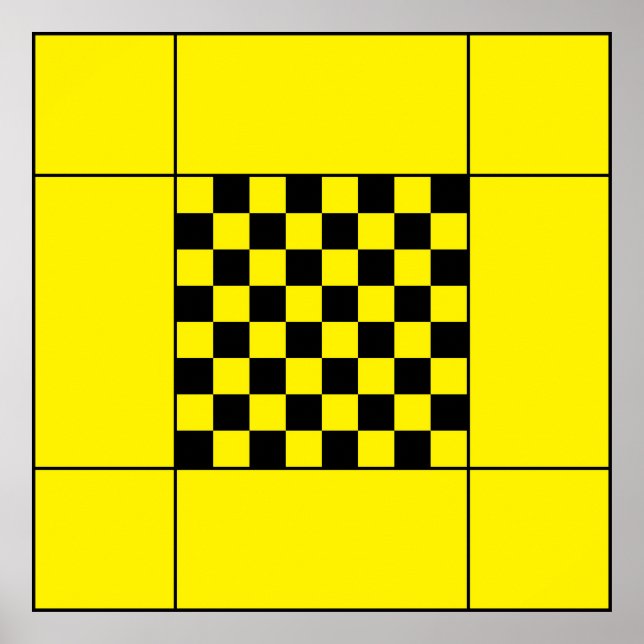 Affiche Table d'échecs (Devant)