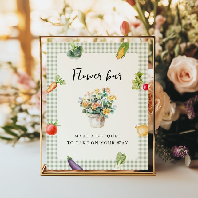 Affiche Table Fête des mariées Barre Fleur Désactiver Le M (Créateur téléchargé)