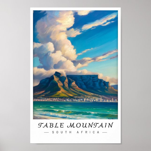 Affiche Table Mountain South Africa Wall Art, Cape Town Po (Devant)