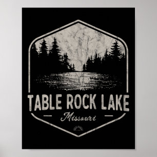 Affiche Table Rock Lake Missouri Extérieur Vintage 
