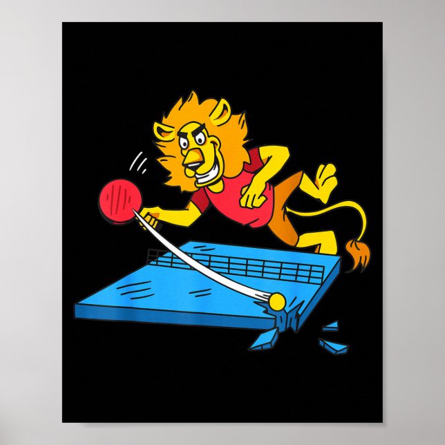 Affiche Table Tennis Lion Ng Ng Lion Outfit Table Tennis  (Devant)