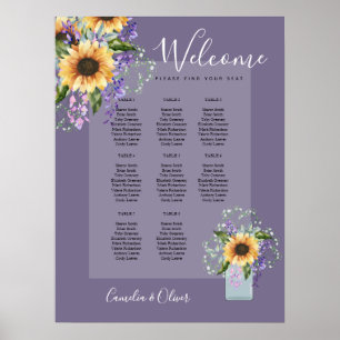 Affiche Table Tournesol Wisteria SIÈGE GRAPHIQUE Panier