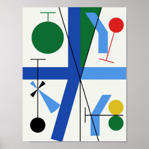 Affiche Tableaux d'art géométriques de quatre espaces