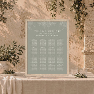 Affiche Tableaux de mariage élégant Olive Branch Italie