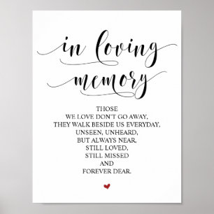 Affiche Tablette de souvenir de mariage en souvenir affect