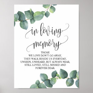 Affiche Tablette de souvenir de mariage en souvenir affect