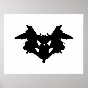 Affiche Tache d'encre de Rorschach