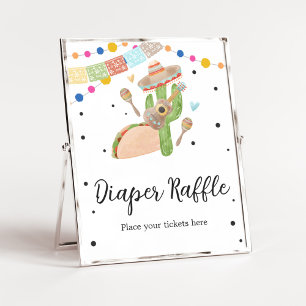 Affiche Taco Bout A Baby Cactus Diaper Raffle