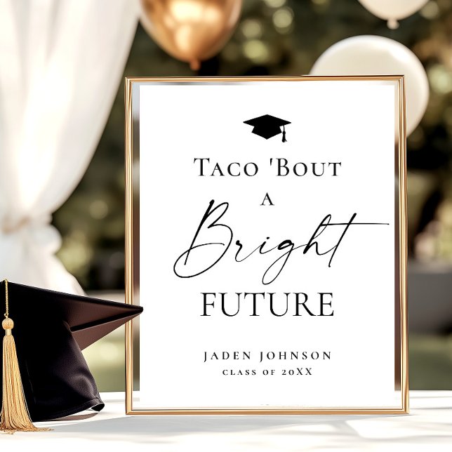 Affiche Taco Bout est un futur brillant (Créateur téléchargé)