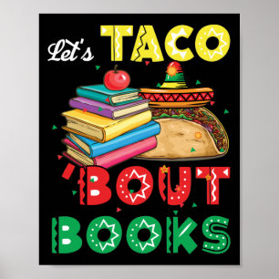 Affiche Taco 'Bout Livres Livre Lover Cinco De Mayo