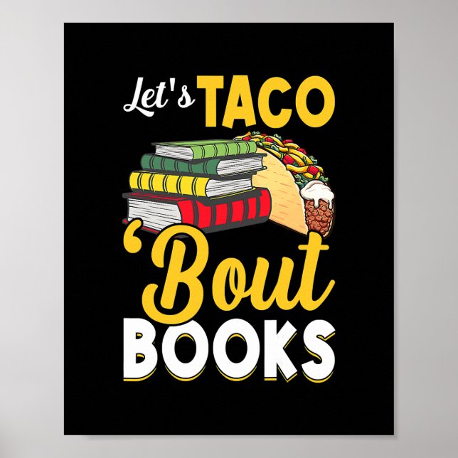 Affiche Taco 'Bout Livres Livre Lover Cinco De Mayo (Devant)
