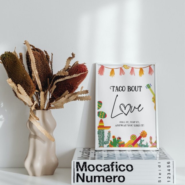 Affiche Taco bout Love cactus Taco Bar Sign (Créateur téléchargé)