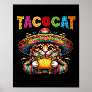 Affiche Taco Chat Pour Femmes Et Enfants - Tacocat Cinco D