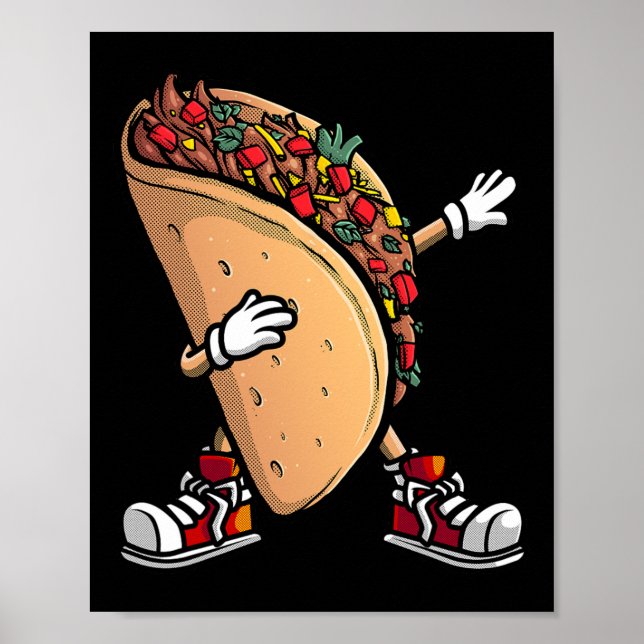 Affiche Taco Cool Pour Hommes Femmes Cinco De Mayo Fiesta  (Devant)