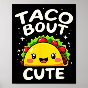 Affiche Taco d'humour sur la fête d'anniversaire d'une jol