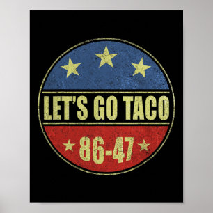 Affiche Taco Funny Allons-y Taco Chemise Hommes Femmes 2