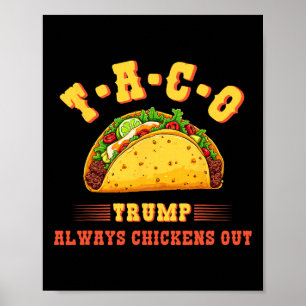 Affiche Taco Trump se dégonfle toujours Drôle de T.a polit