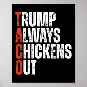 Affiche Taco Trump se dégonfle toujours en disant Funny Ta