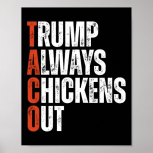 Affiche Taco Trump se dégonfle toujours en disant Funny Ta