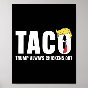 Affiche Taco Trump Toujours Se Défile Drôle Sarcasique Lai