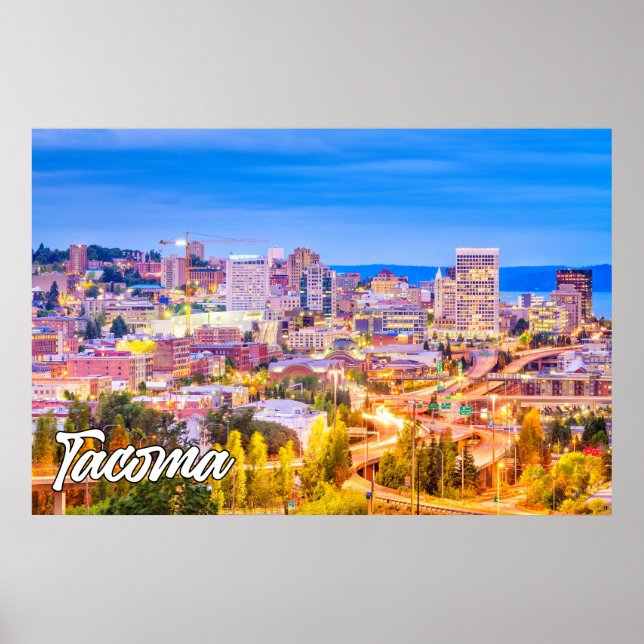 Affiche Tacoma, Washington, États-Unis (Devant)