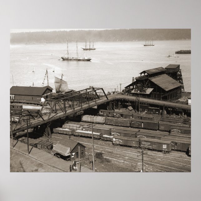 Affiche Tacoma Waterfront du Stadium Way 1899 (Devant)