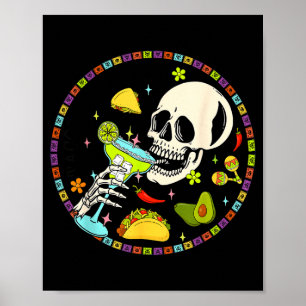 Affiche Tacos et Margs du Cinco De Mayo Fête Mexicaine