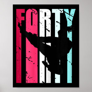 Affiche Taekwondo féminin 40e anniversaire arts martiaux k