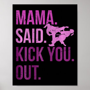 Affiche Taekwondo Girls Kids Karate Martial Arts