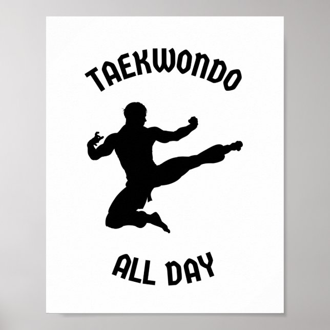 Affiche Taekwondo toute la journée (Devant)