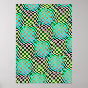 Affiche Taffi Op Art Bubblegum