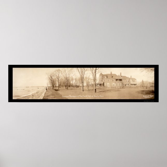 Affiche Taft House Beverly, MA Photo 1909 (Devant)