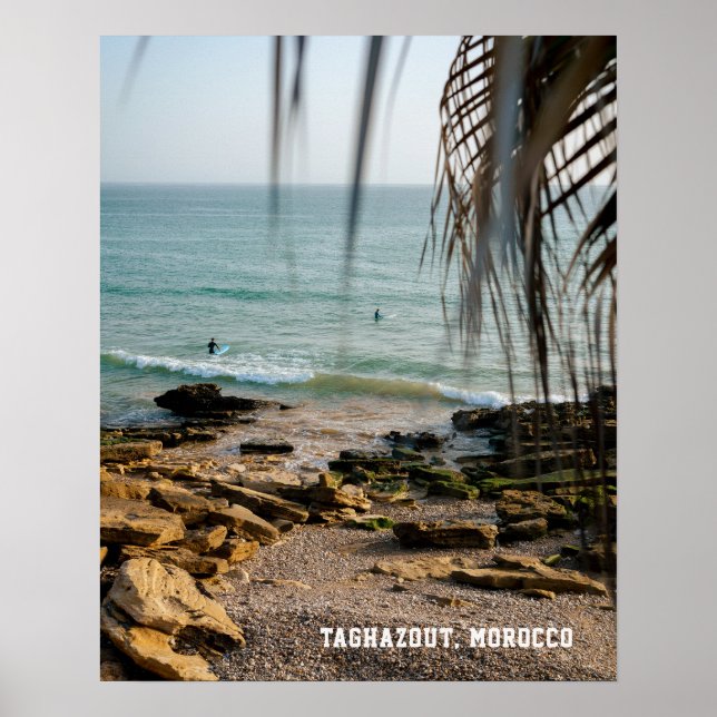 Affiche Taghazout Maroc Surf océan Photographie (Devant)