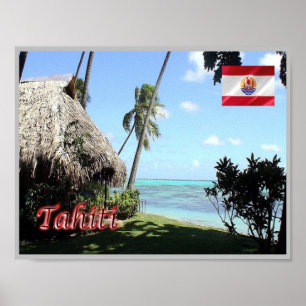Affiche Tahiti - French Polynesia -