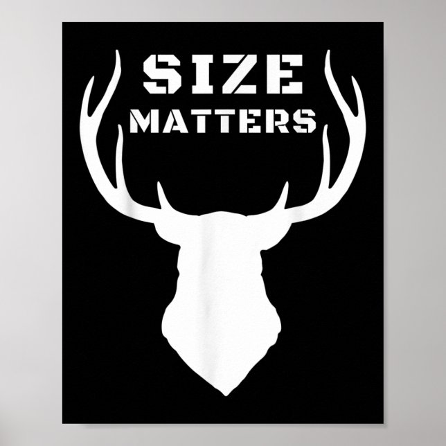 Affiche Taille S Drôle Chasse Au Cerf (Devant)