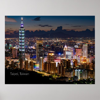 Affiche Taipei, Taïwan