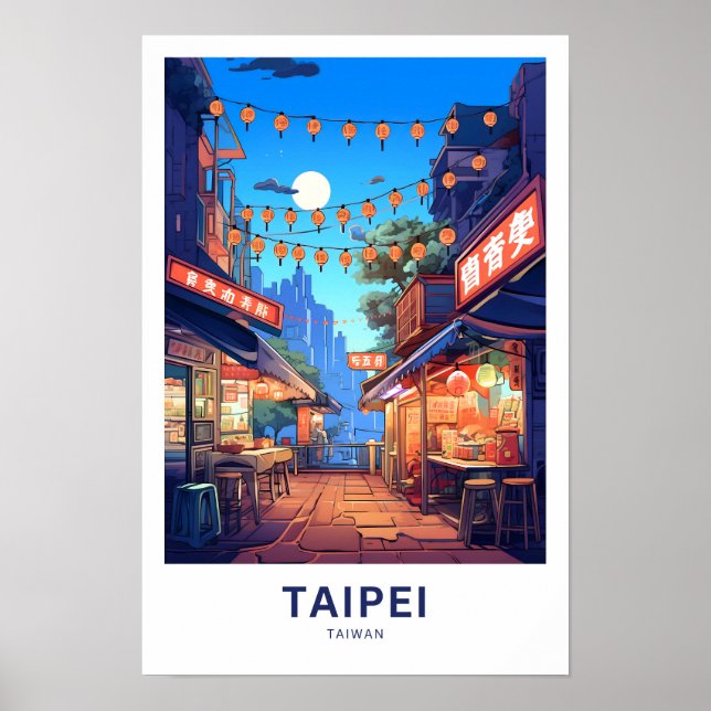 Affiche Taïpei Taïwan Imprimer (Devant)
