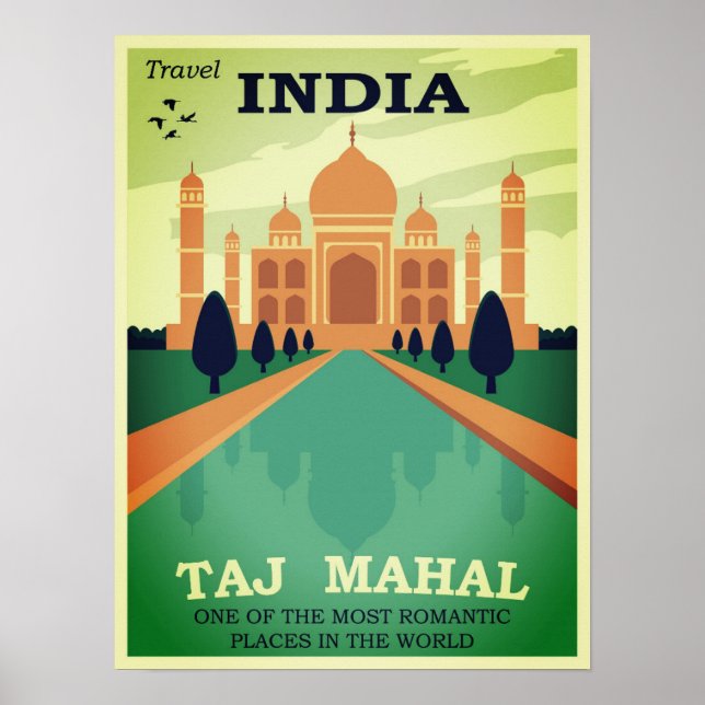 Affiche Taj Mahal Inde (Devant)