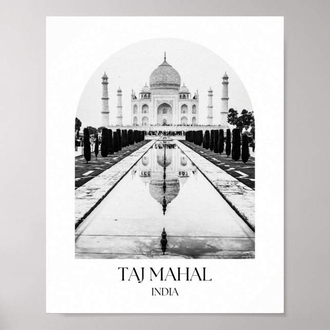 Affiche Taj Mahal Inde Arch Photo (Devant)