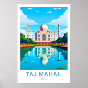 Affiche Taj Mahal Inde Travel Print