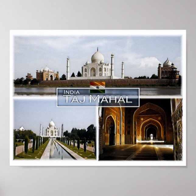 Affiche Taj Mahal - India - (Devant)