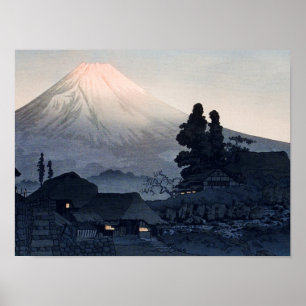Affiche Takahashi - Mont Fuji depuis Mizukubo