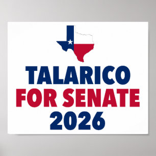 Affiche Talarico pour le Sénat Élection 2026 Texas