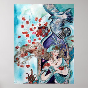 AFFICHE TALE DE FOI ORIENTAL / PRINCESS, ROSES ROUGES ET H