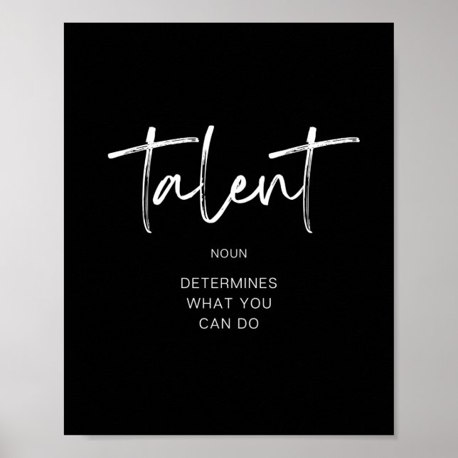 Affiche Talent (Devant)