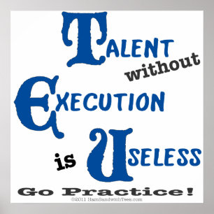 Affiche Talent sans exécution perdu