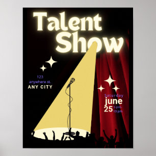 Affiche Talent Show FLyer, Show Flyer, Talent Contest